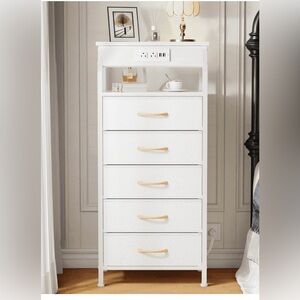 White Storage Dresser
